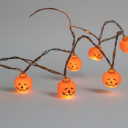 Halloween Lampki LED Sznur świetlny Dekoracyjny z Figurkami na Imprezę i Ogród