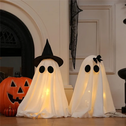 Halloween Ozdoby i Dekoracje Duchów z Lampkami LED Podświetlane Zestaw 2 Sztuk