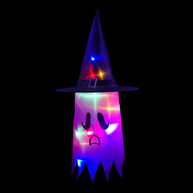 Halloween Ozdoby Wisząca Dekoracja Duch Lampion LED Papierowy do Domu i Imprezy