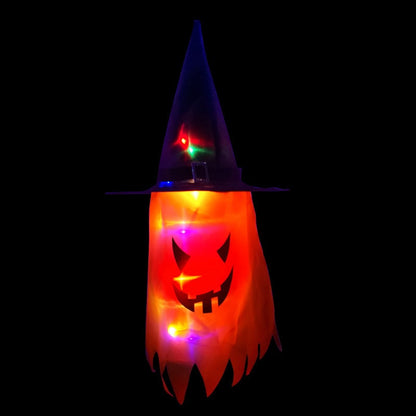 Halloween Ozdoby Wisząca Dekoracja Duch Lampion LED Papierowy do Domu i Imprezy