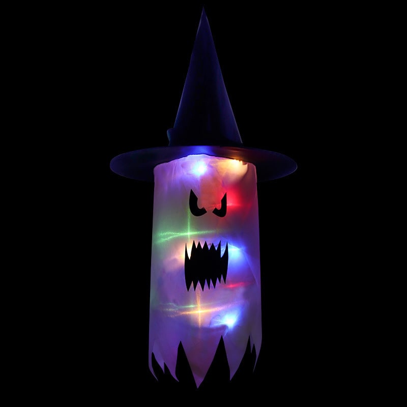 Halloween Ozdoby Wisząca Dekoracja Duch Lampion LED Papierowy do Domu i Imprezy