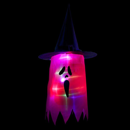 Halloween Ozdoby Wisząca Dekoracja Duch Lampion LED Papierowy do Domu i Imprezy