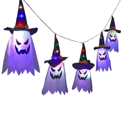 Halloween Ozdoby Wisząca Dekoracja Duch Lampion LED Papierowy do Domu i Imprezy