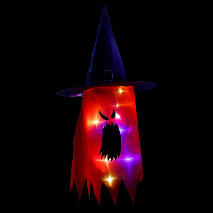 Halloween Ozdoby Wisząca Dekoracja Duch Lampion LED Papierowy do Domu i Imprezy