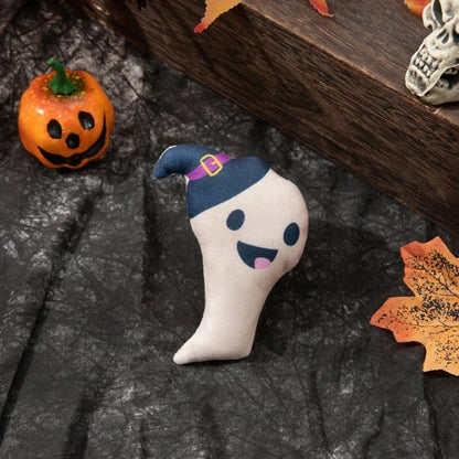 Halloween Pluszowa Zabawka dla Kota Duch Dynia Szkielet z Motywem Drapak Kuweta Karma