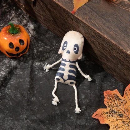 Halloween Pluszowa Zabawka dla Kota Duch Dynia Szkielet z Motywem Drapak Kuweta Karma