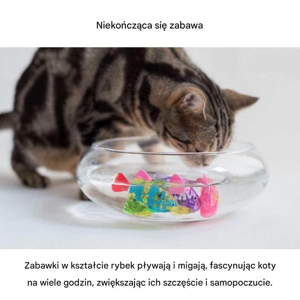 Interaktywny zestaw zabawek dla kotów ze światłem