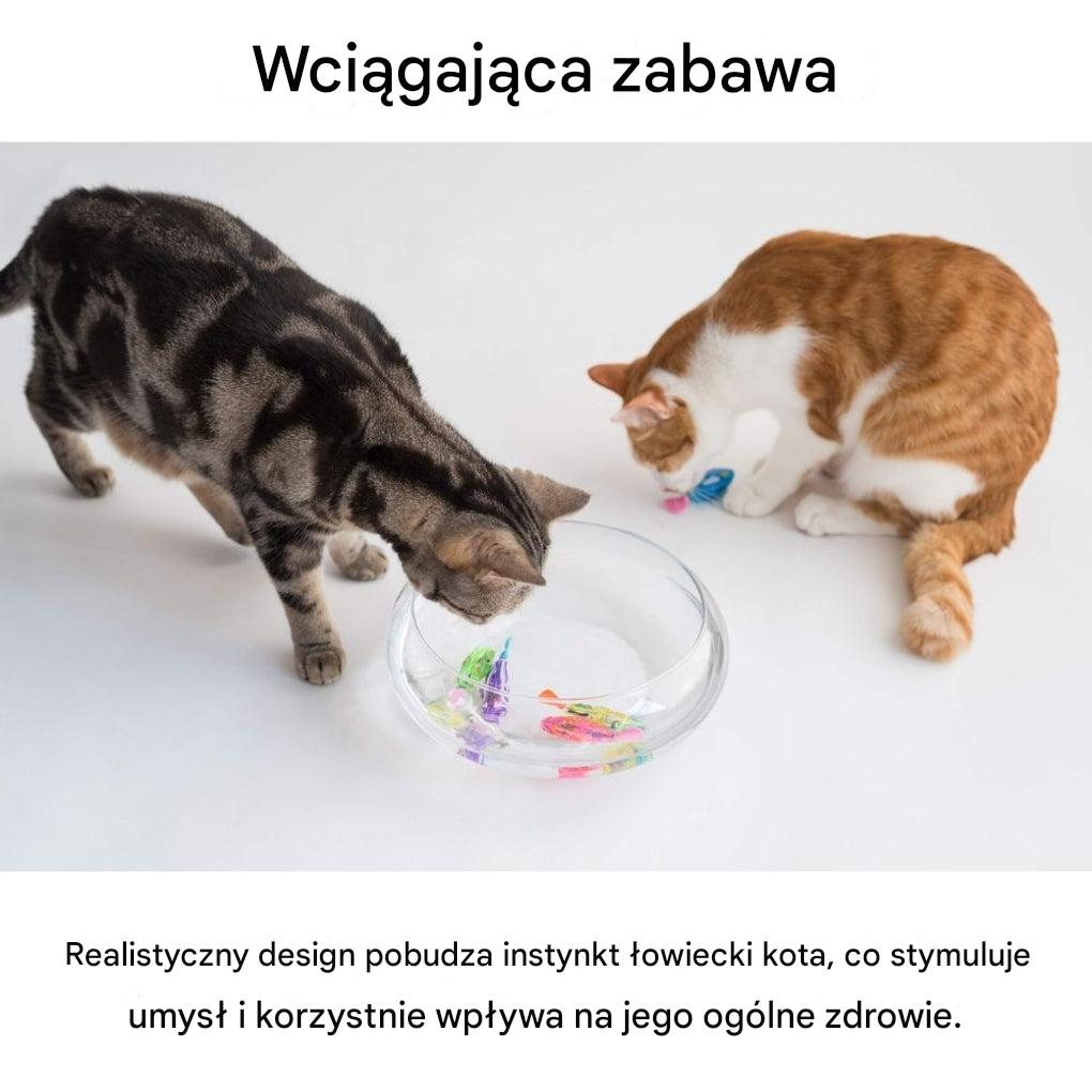 Interaktywny zestaw zabawek dla kotów ze światłem
