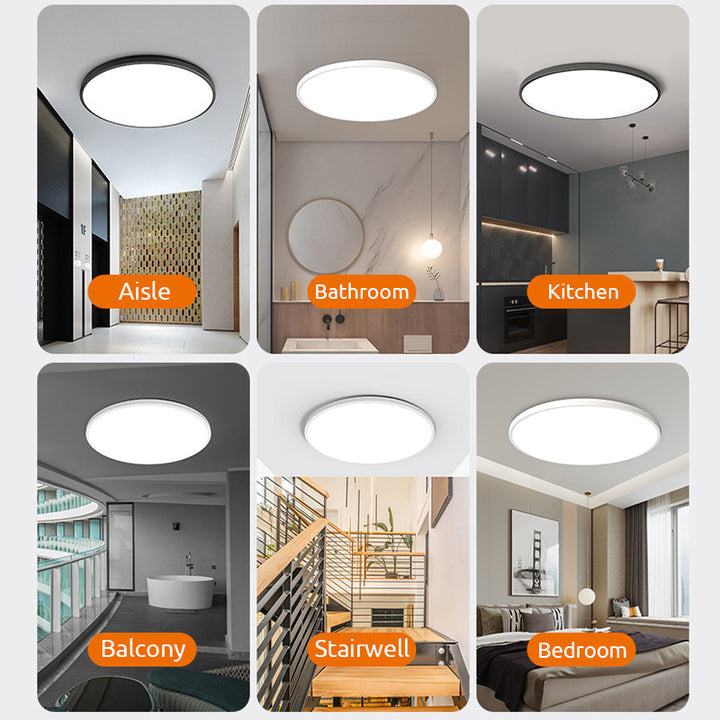 Jasna Okrągła Lampa LED Sufitowa Natynkowa