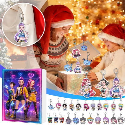 Kalendarz Adwentowy Łowcy Demonów K-Pop z 24 Brelokami - Magia Świąt