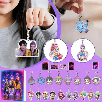Kalendarz Adwentowy Łowcy Demonów K-Pop z 24 Brelokami - Magia Świąt