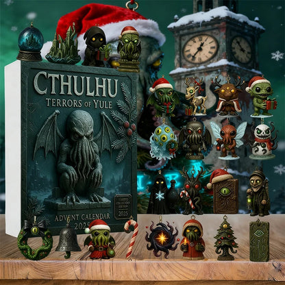 Kalendarz adwentowy Potwory Cthulhu - Akrylowe Ozdoby 2D na Święta i Halloween