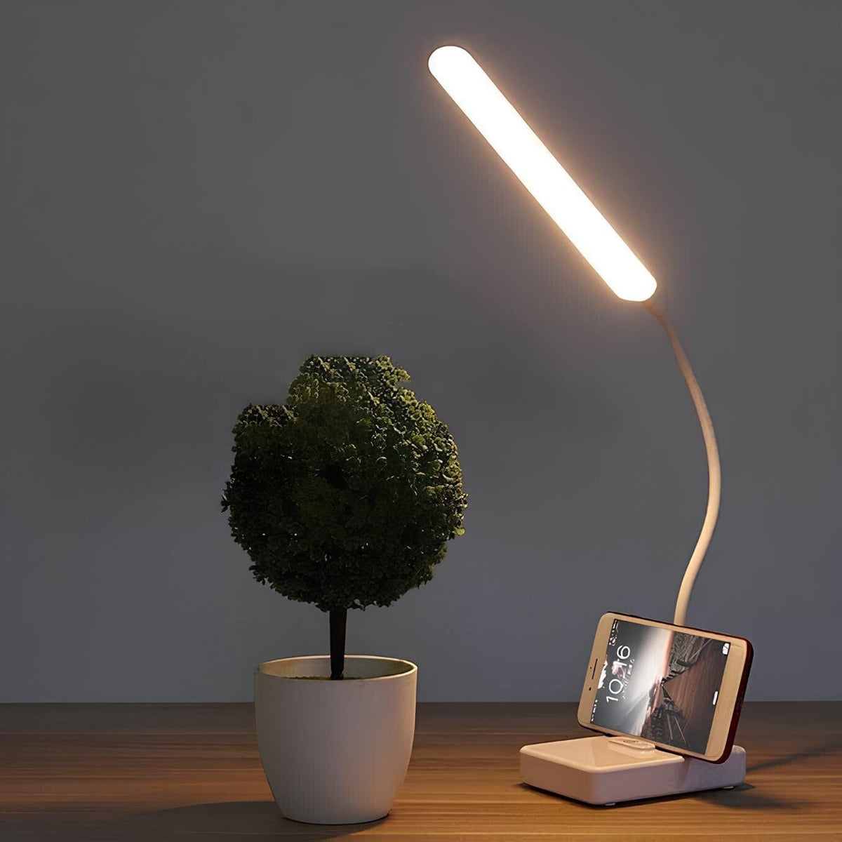 Kompaktowa Elastyczny Energooszczędna Lampka Biurkowa LED USB Ładowalna