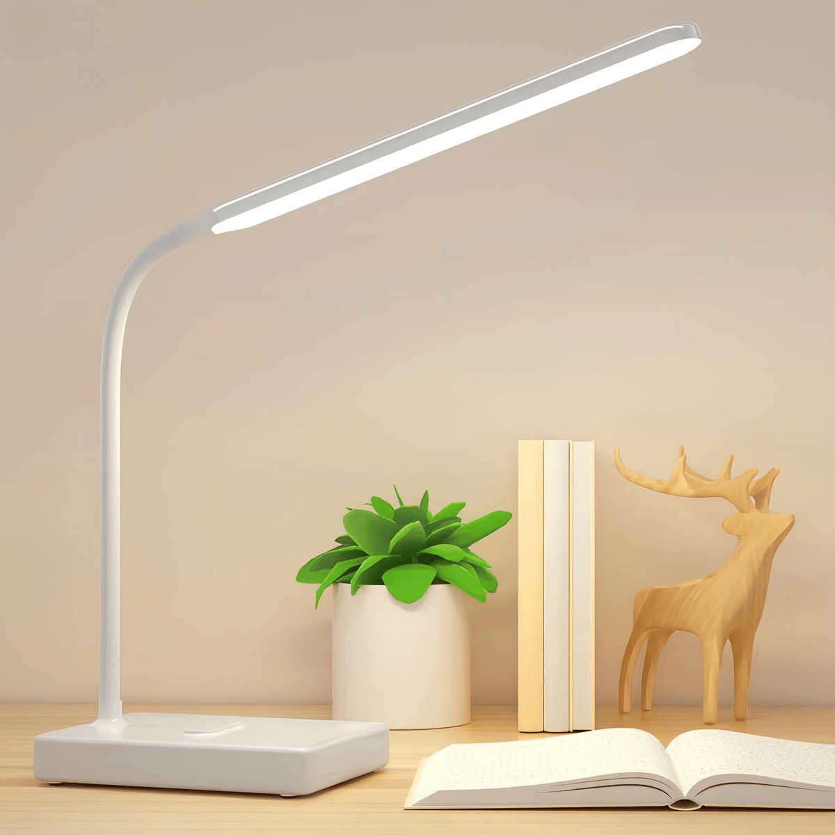 Kompaktowa Elastyczny Energooszczędna Lampka Biurkowa LED USB Ładowalna