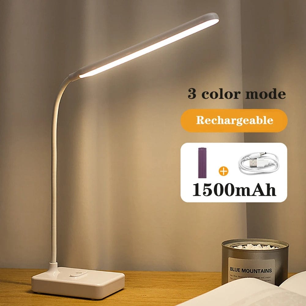 Kompaktowa Elastyczny Energooszczędna Lampka Biurkowa LED USB Ładowalna