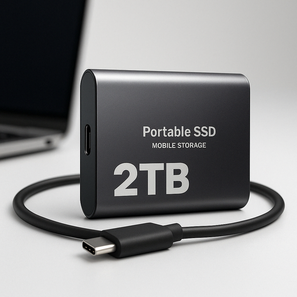 Kompaktowy Przenośny Dysk SSD 2TB do Laptopa i Komputera PC