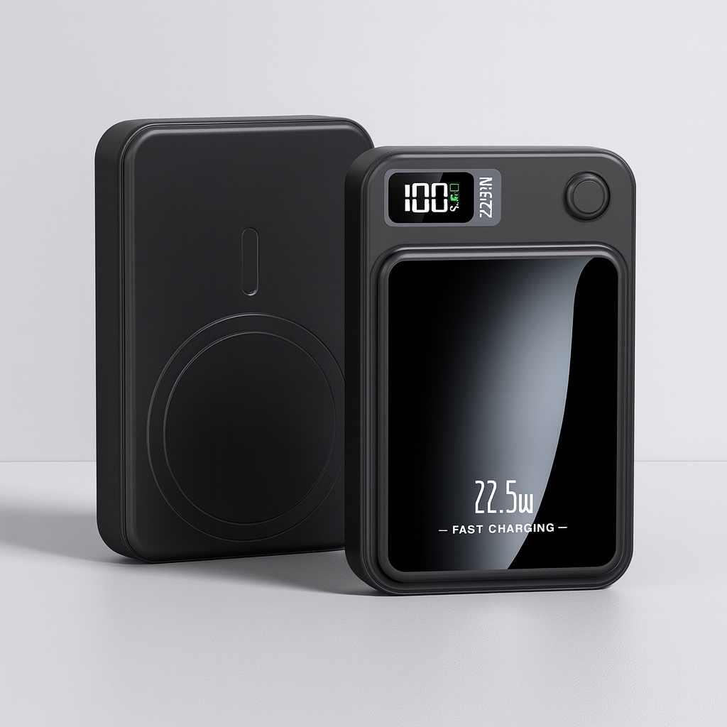 Kompaktowy smukły powerbank 20000mAh 22.5W - Bezprzewodowy wyświetlacz