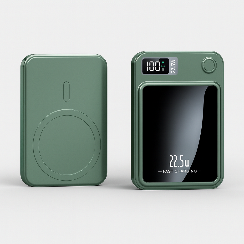 Kompaktowy smukły powerbank 20000mAh 22.5W - Bezprzewodowy wyświetlacz