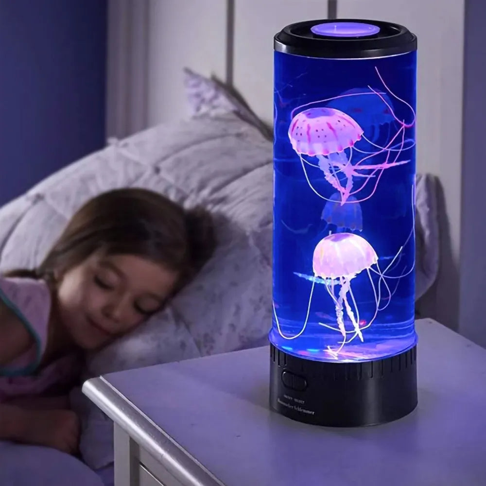 Lampa LED w formie meduzy z wielokolorowym światłem