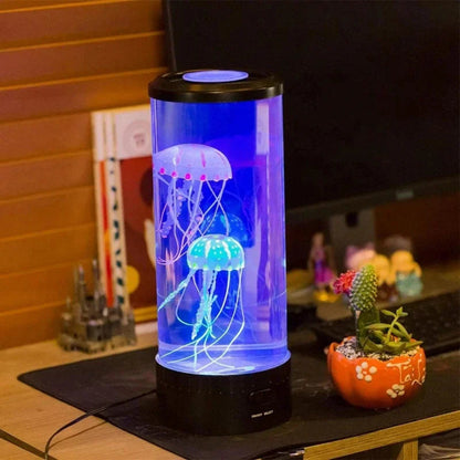 Lampa LED w formie meduzy z wielokolorowym światłem