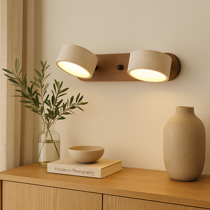 Lampa LED z naturalnego kamienia do przedpokoju łazienki sypialni