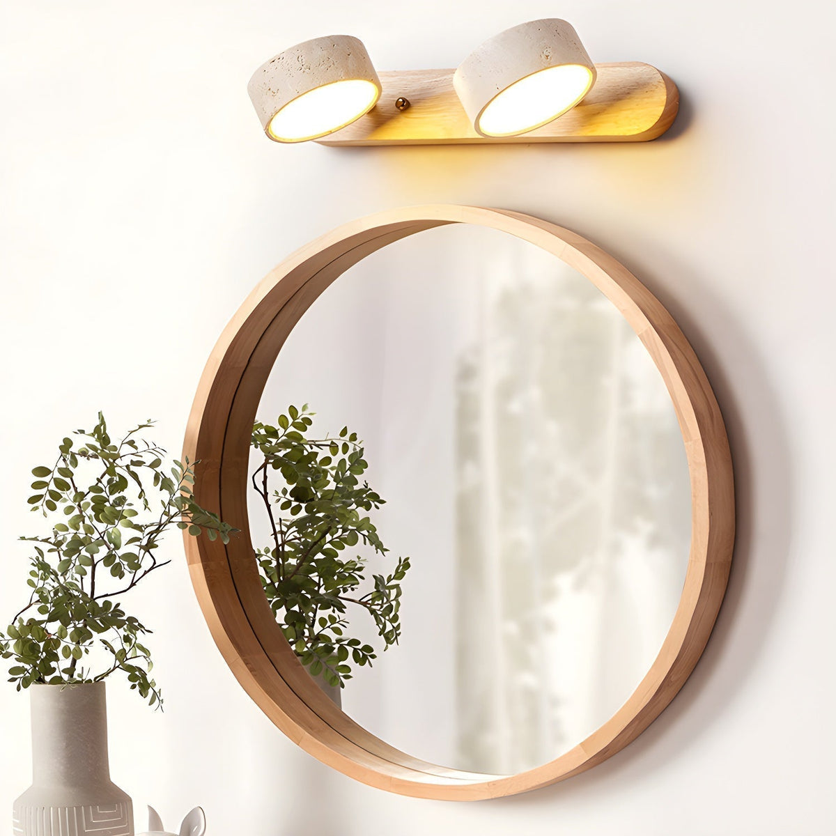 Lampa LED z naturalnego kamienia do przedpokoju łazienki sypialni