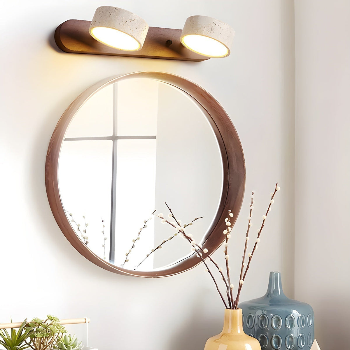 Lampa LED z naturalnego kamienia do przedpokoju łazienki sypialni