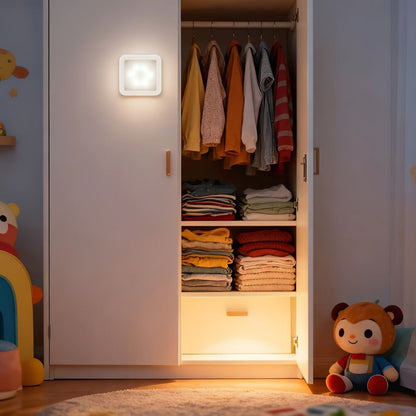 Lampa Ścienna z Czujnikiem Ruchu Lampka Nocna Prowadząca