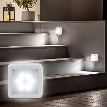 Lampa Ścienna z Czujnikiem Ruchu Lampka Nocna Prowadząca