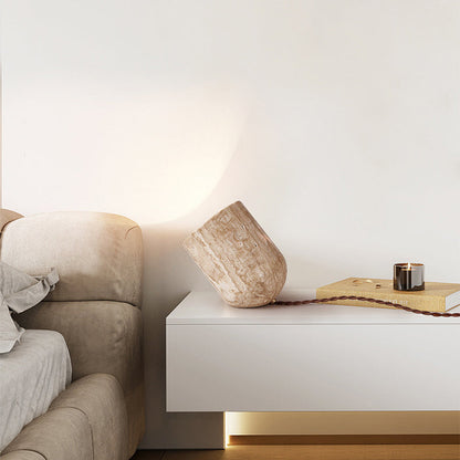 Lampa stołowa w kształcie walca w stylu japońskim z funkcją lampki nocnej