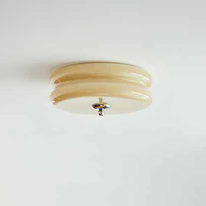 Lampa Sufitowa Art Deco z Ryflowanym Szkłem – Styl Vintage
