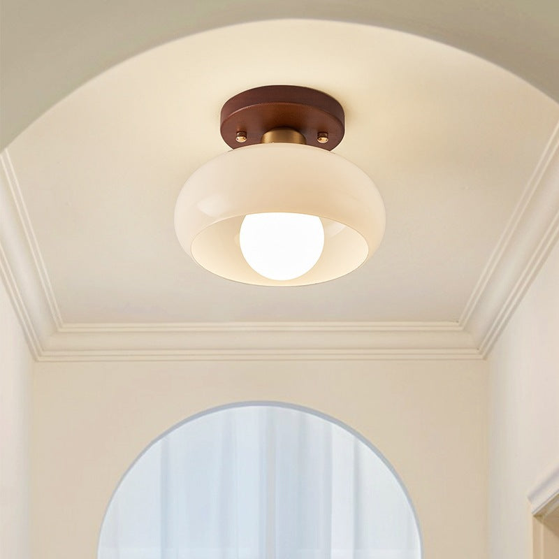 Lampa Sufitowa LED Bauhaus Kremowa - Nowoczesne Oświetlenie do Wnętrz