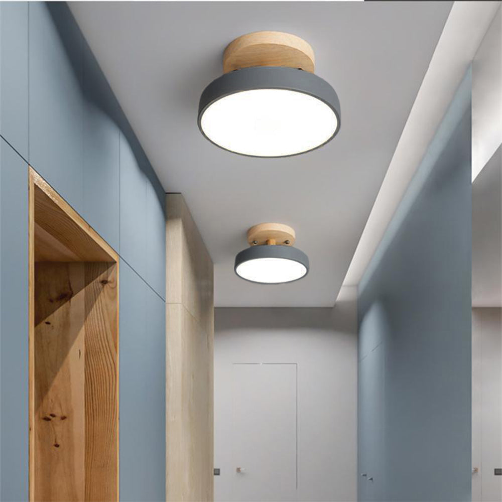 Lampa sufitowa LED do montażu podtynkowego w stylu skandynawskim do wnętrz