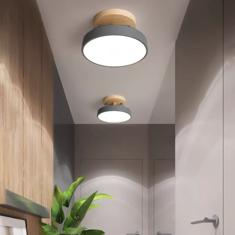 Lampa sufitowa LED do montażu podtynkowego w stylu skandynawskim do wnętrz