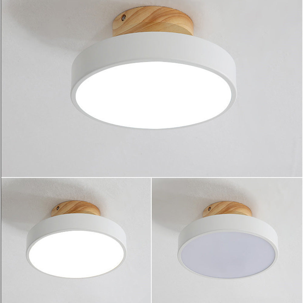 Lampa sufitowa LED do montażu podtynkowego w stylu skandynawskim do wnętrz