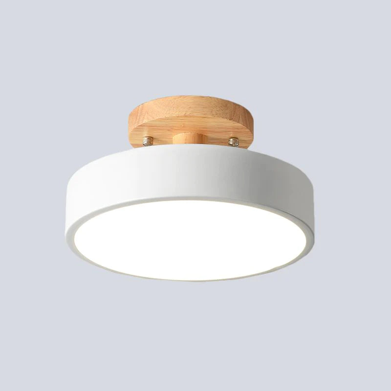 Lampa sufitowa LED do montażu podtynkowego w stylu skandynawskim do wnętrz