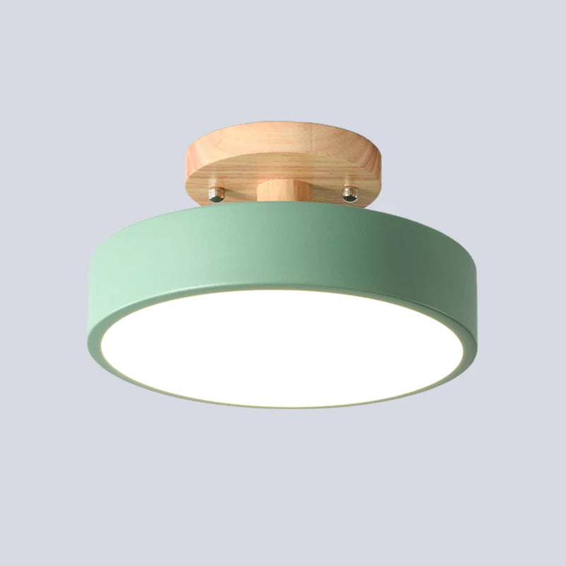 Lampa sufitowa LED do montażu podtynkowego w stylu skandynawskim do wnętrz