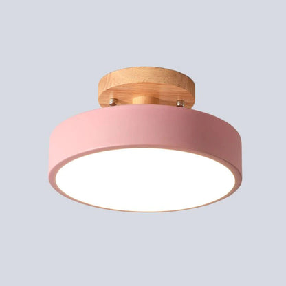 Lampa sufitowa LED do montażu podtynkowego w stylu skandynawskim do wnętrz