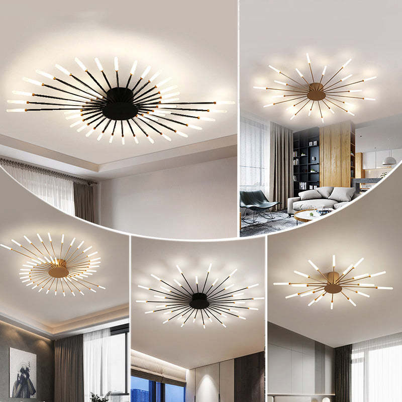 Lampa sufitowa LED minimalistyczny styl industrialny do wnętrz