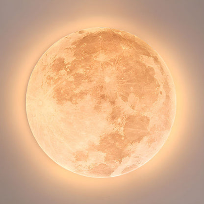 Lampa Sufitowa LED Moonlamp – Minimalistyczna Okrągła z Ciepłym Światłem
