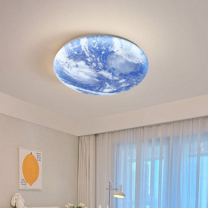 Lampa Sufitowa LED Moonlamp – Minimalistyczna Okrągła z Ciepłym Światłem