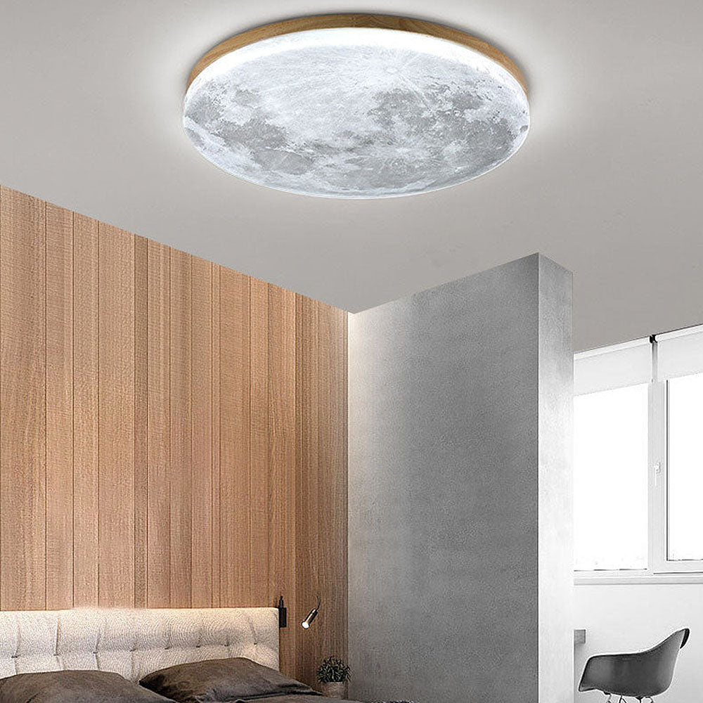 Lampa Sufitowa LED - Nowoczesne Oświetlenie z Drewna