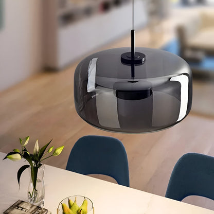 Lampa Sufitowa LED Retro - Potrójny Szklany Klosz, Regulowana Barwa