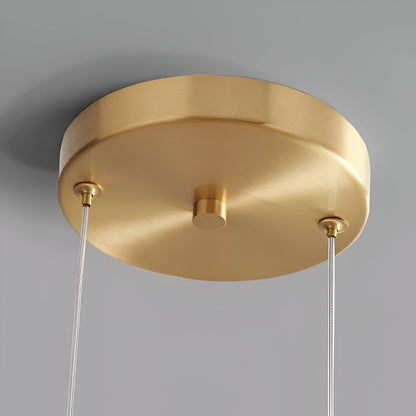 Lampa Sufitowa LED Retro - Potrójny Szklany Klosz, Regulowana Barwa