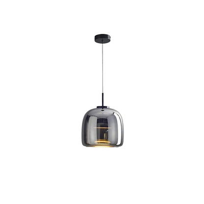 Lampa Sufitowa LED Retro - Potrójny Szklany Klosz, Regulowana Barwa