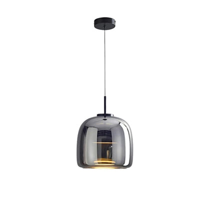 Lampa Sufitowa LED Retro - Potrójny Szklany Klosz, Regulowana Barwa
