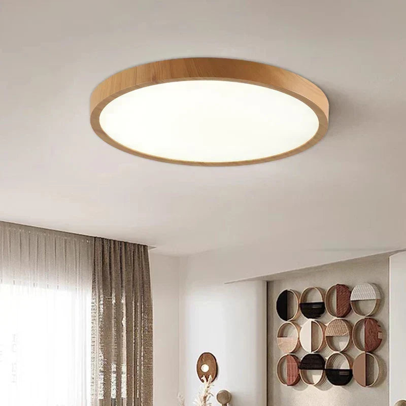 Lampa sufitowa LED w stylu japandi – ultracienka konstrukcja wpuszczana