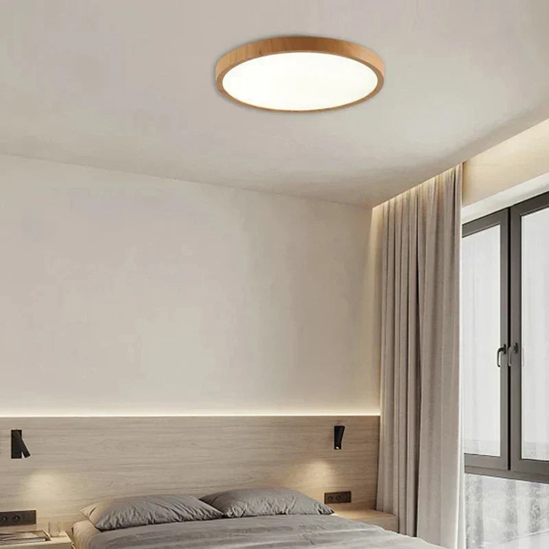 Lampa sufitowa LED w stylu japandi – ultracienka konstrukcja wpuszczana