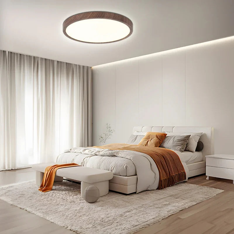 Lampa sufitowa LED w stylu japandi – ultracienka konstrukcja wpuszczana