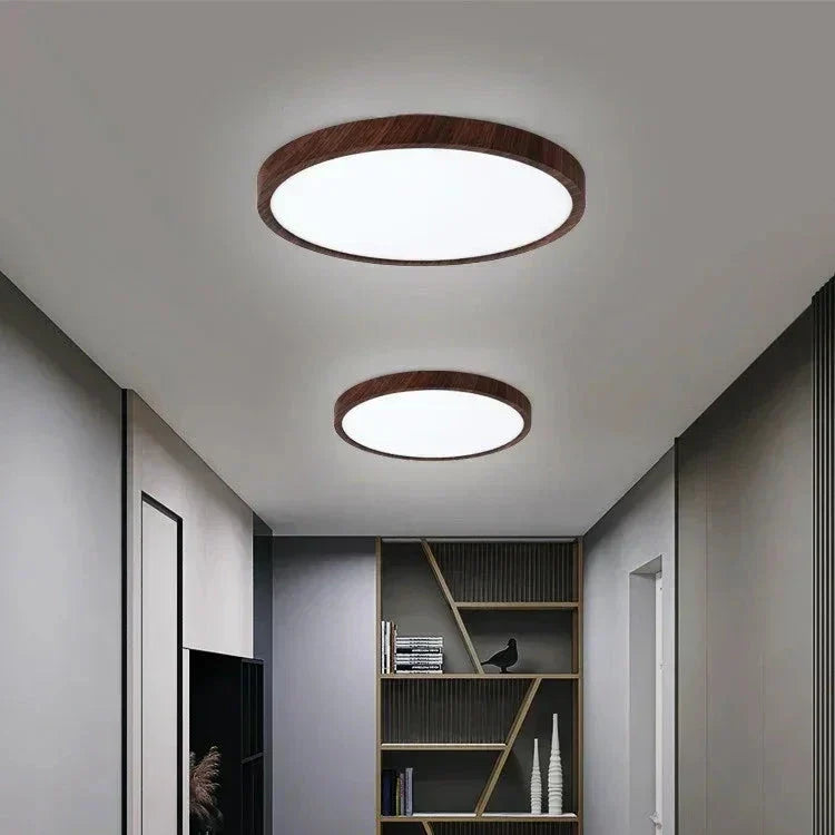Lampa sufitowa LED w stylu japandi – ultracienka konstrukcja wpuszczana